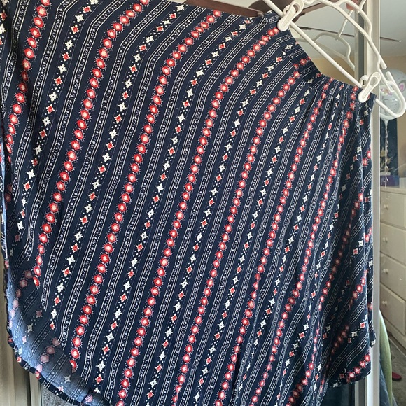 High-waisted mid-length skirt - Picture 1 of 3